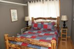 Bedroom has a Queen Bed